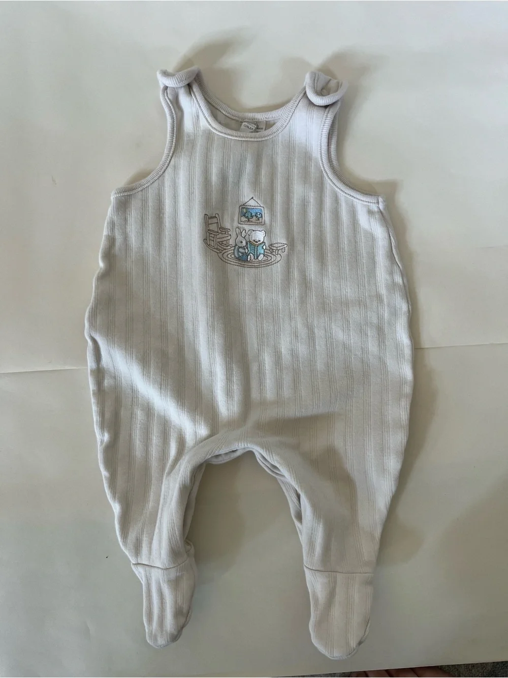 Vintage 100% Cotton Gender Neutral Baby Bundle - Gingham and Embroidered